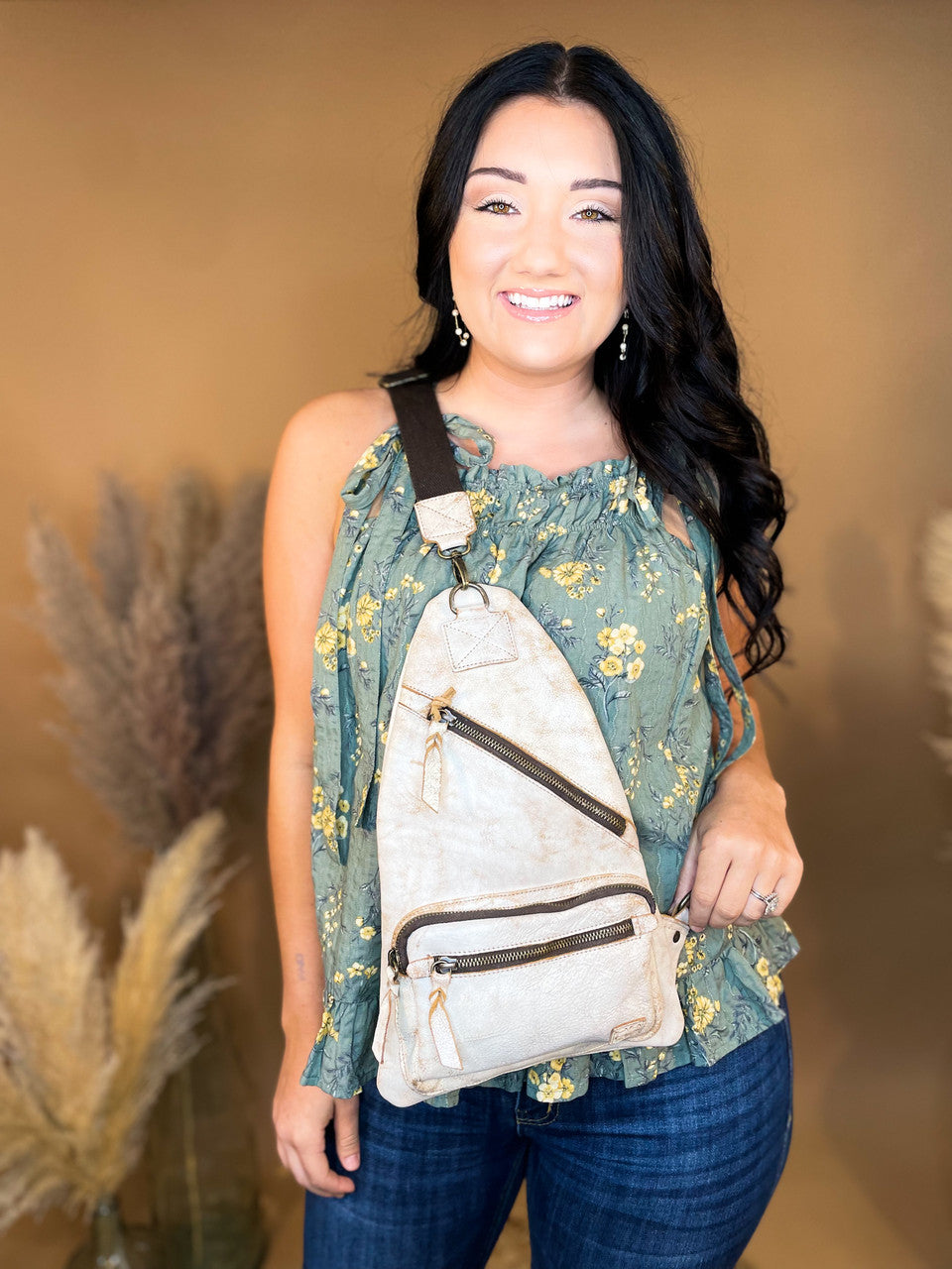 Andie Leather Sling Backpack - Nectar Luxe - Lace and Grace Boutique
