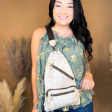 Andie Leather Sling Backpack - Nectar Luxe - Lace and Grace Boutique