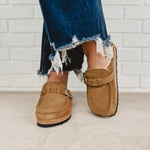 Birkenstock Women's Buckley Shearling Clogs - Tea - Lace and Grace Boutique