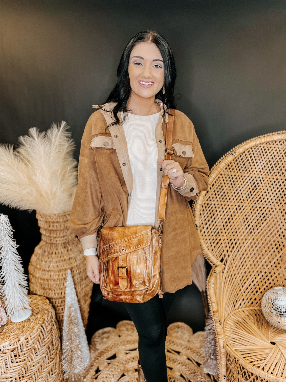 Ainhona LTC BedStu Crossbody - Cafe Latte TD - Lace and Grace Boutique