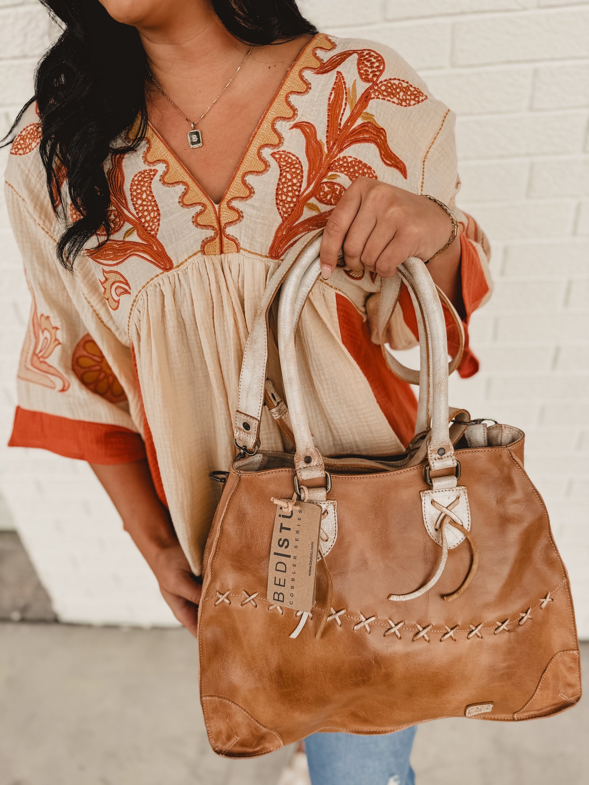 Bedstu Bruna Crossbody Bag - Tan Rustic Nectar Lux - Lace and Grace Boutique