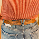 American Darling Leather Tooled Leaf Belt - Lace and Grace Boutique