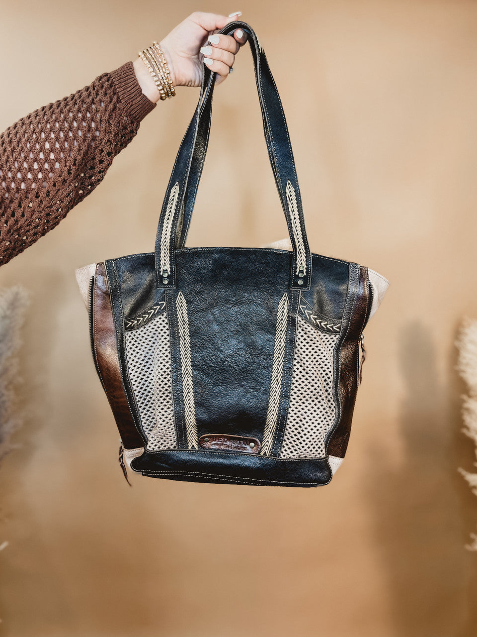 Bedstu Amelie Handcrafted Leather Bag - Starry Night Rustic - Lace and Grace Boutique