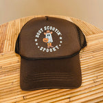 Boot Scootin’ Spooky Trucker Hat - Brown - Lace and Grace Boutique