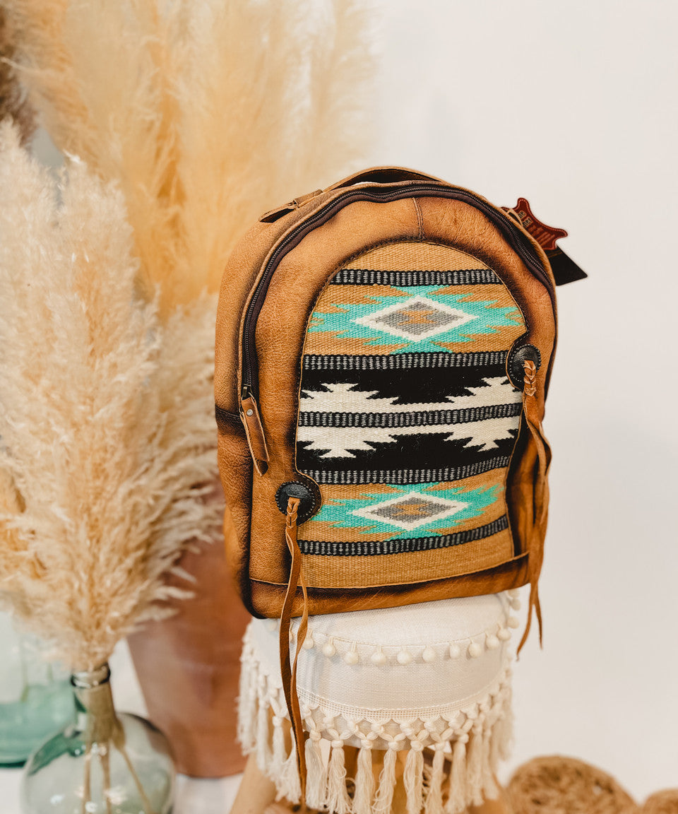 American Darling Saddle Blanket Backpack with Fringe - Lace and Grace Boutique