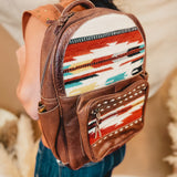 American Darling Saddle Blanket Backpack - Rust - Lace and Grace Boutique