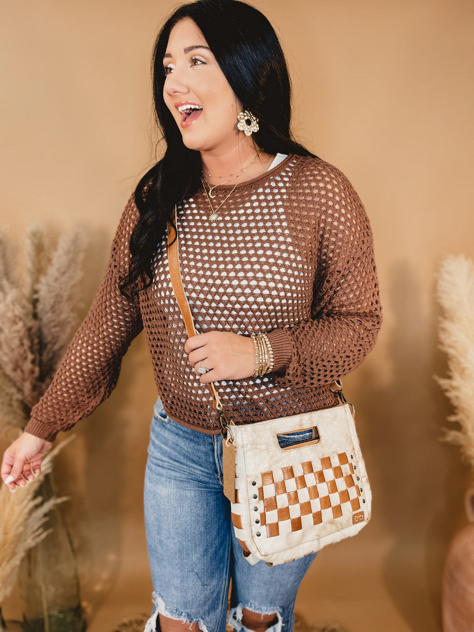 Bedstu Keiki Crossbody - Nectar Lux Tan Rustic - Lace and Grace Boutique