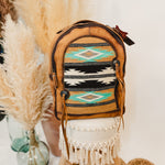 American Darling Saddle Blanket Backpack with Fringe - Lace and Grace Boutique