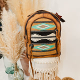 American Darling Saddle Blanket Backpack with Fringe - Lace and Grace Boutique