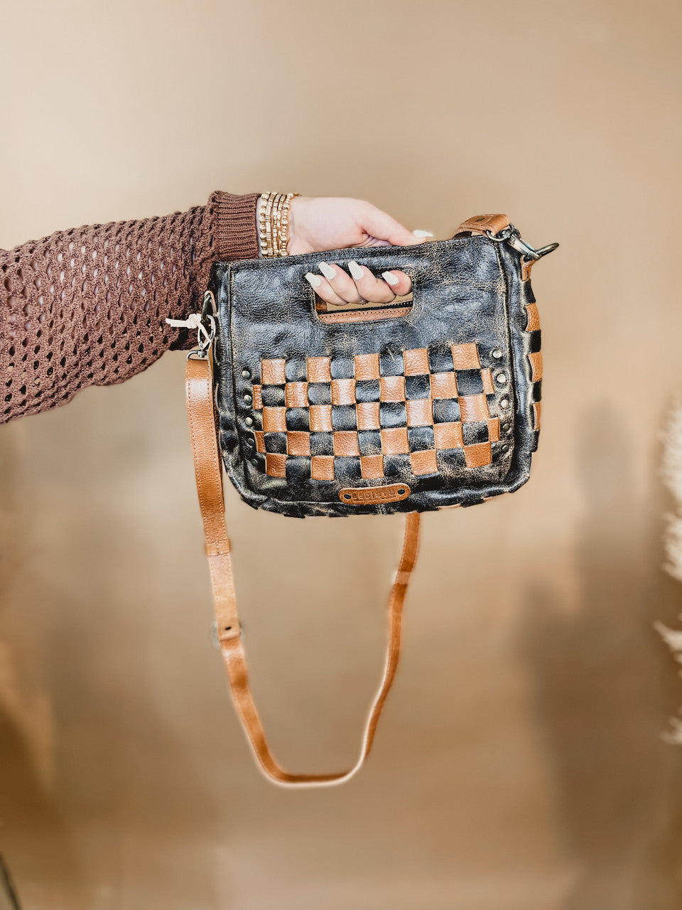 Bedstu Keiki Crossbody - Black Lux Tan Rustic - Lace and Grace Boutique