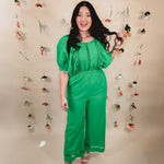 Can't Help Myself Jumpsuit - Green - Lace and Grace Boutique