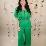 Can't Help Myself Jumpsuit - Green - Lace and Grace Boutique
