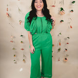 Can't Help Myself Jumpsuit - Green - Lace and Grace Boutique