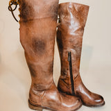 Bedstu Manchester Tall Boot - Tan Rustic White