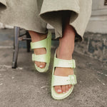 Birkenstock Arizona Essentials EVA - Faded Lime - Lace and Grace Boutique