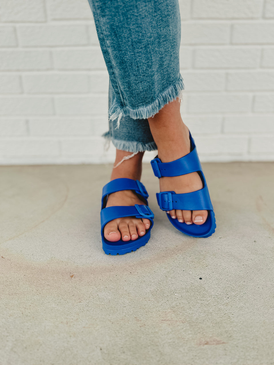 Birkenstock Arizona Essentials EVA - Ultra Blue - Lace and Grace Boutique