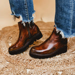 Bedstu Lydyi Wedge Bootie - Rowan Teak Multi - Lace and Grace Boutique