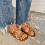 Birkenstock Arizona Big Buckle - Cognac - Lace and Grace Boutique