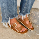 Birkenstock Arizona Big Buckle - Cognac - Lace and Grace Boutique