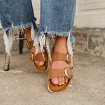 Birkenstock Arizona Big Buckle - Cognac - Lace and Grace Boutique