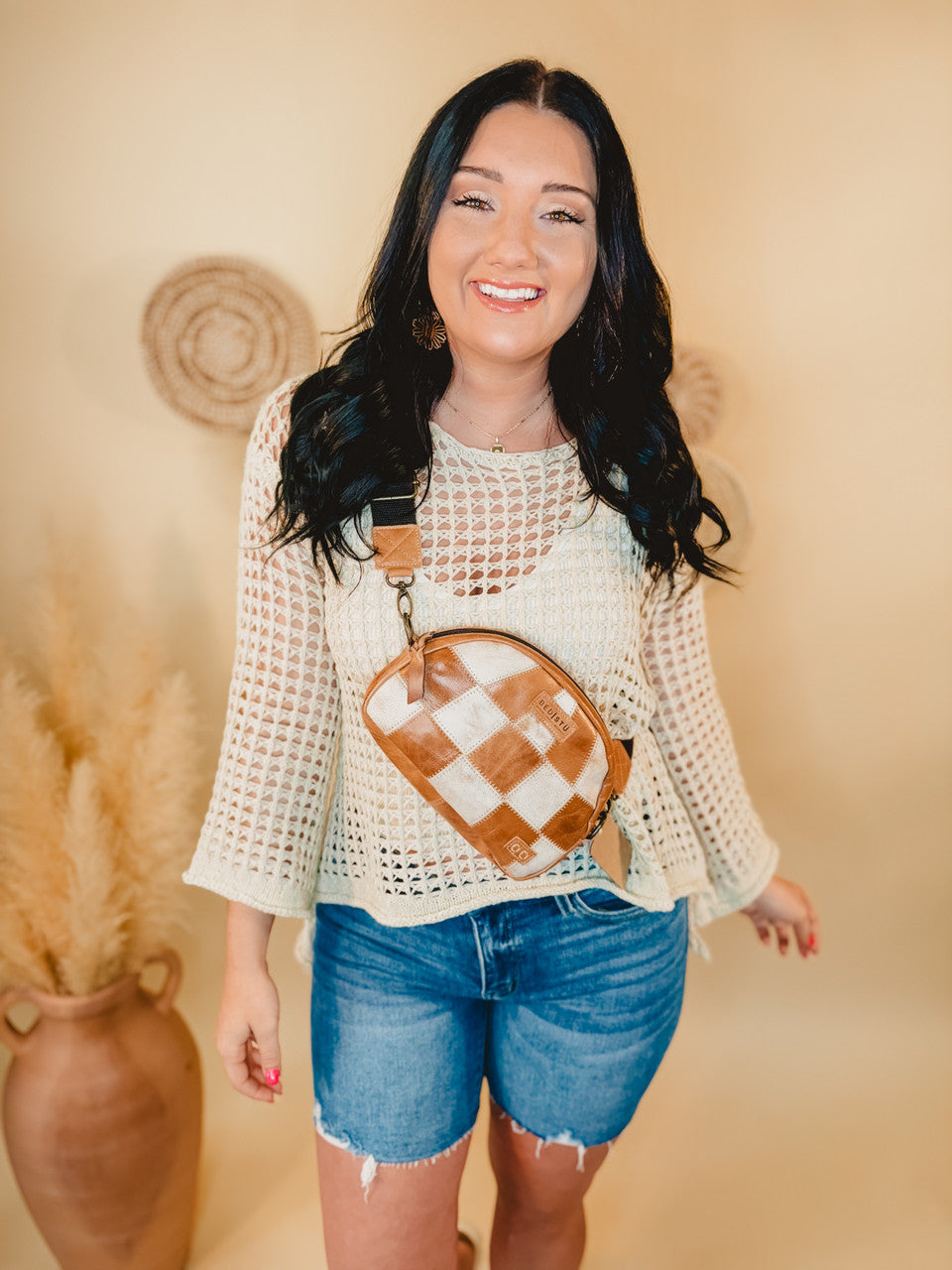 Bedstu Abundance Sling Bag - Tan Rustic Nectar Lux - Lace and Grace Boutique