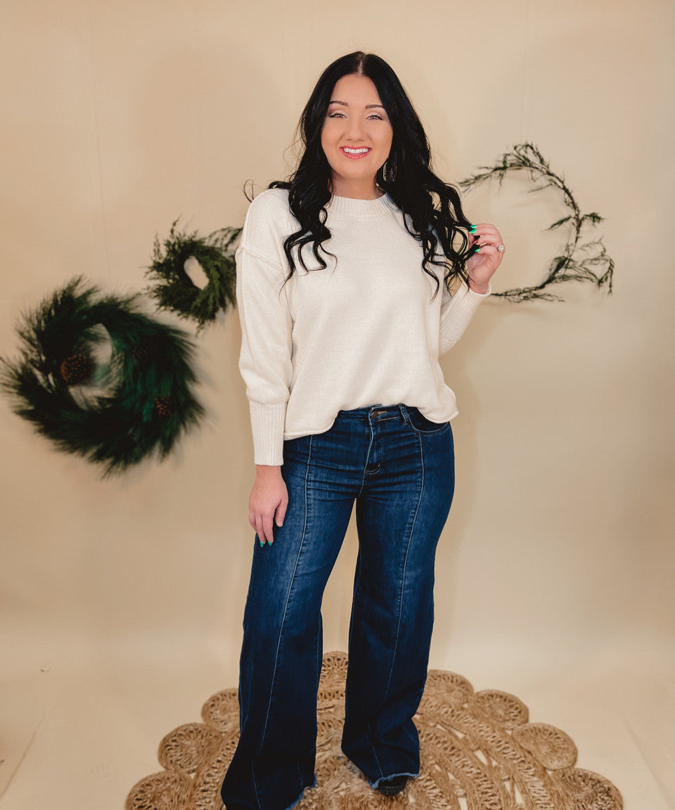 Andy Wide Leg O2 Denim Jeans - Lace and Grace Boutique