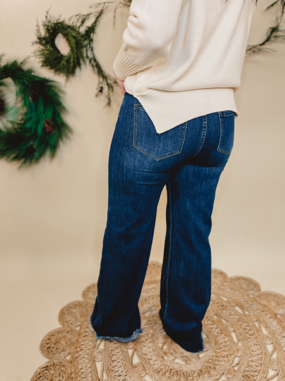 Andy Wide Leg O2 Denim Jeans - Lace and Grace Boutique