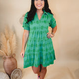 Based On Love Swiss Dot Dress - Green - Lace and Grace Boutique