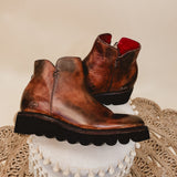 Bedstu Lydyi Wedge Bootie - Rowan Teak Multi - Lace and Grace Boutique