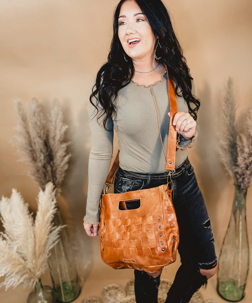 Bedstu Orchid Purse - Cognac Dip Dye - Lace and Grace Boutique