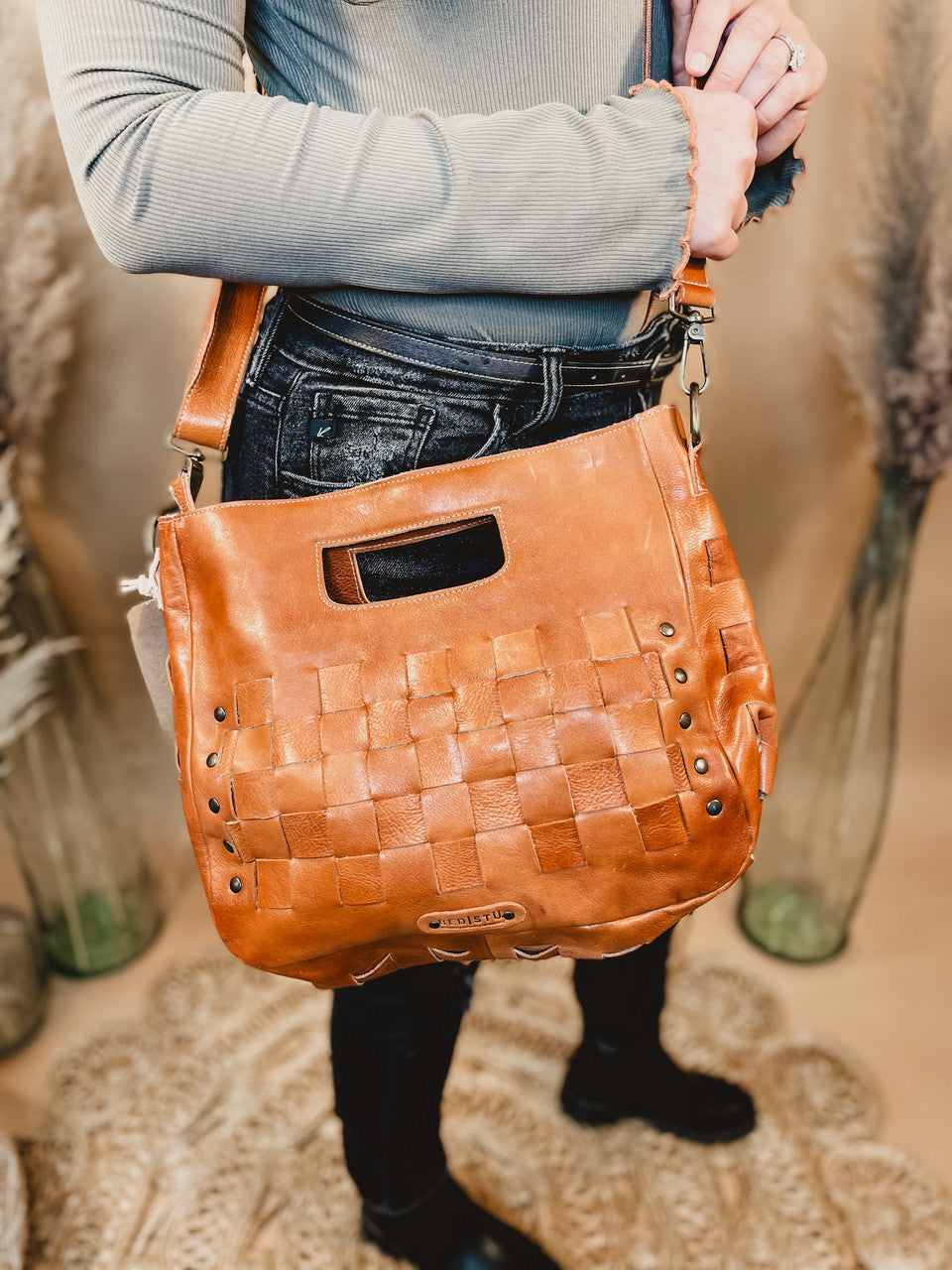 Bedstu Orchid Purse - Cognac Dip Dye - Lace and Grace Boutique