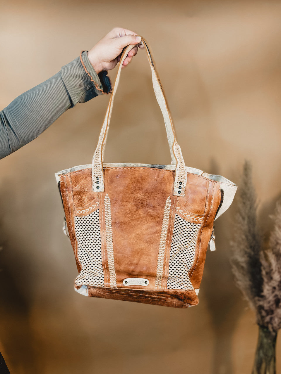 Bedstu Amelie Handcrafted Leather Bag - Nectar Lux Tan Rustic - Lace and Grace Boutique
