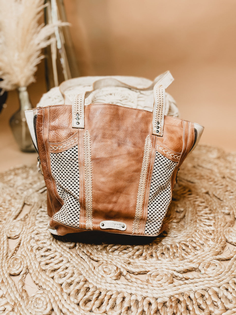 Bedstu Amelie Handcrafted Leather Bag - Nectar Lux Tan Rustic - Lace and Grace Boutique