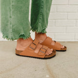 Birkenstock Arizona Vegan Birkibuc - Pecan - Lace and Grace Boutique