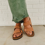 Birkenstock Arizona Vegan Birkibuc - Pecan - Lace and Grace Boutique