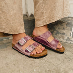Birkenstock Arizona Oiled Leather - Lavender - Lace and Grace Boutique