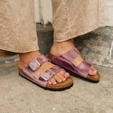 Birkenstock Arizona Oiled Leather - Lavender - Lace and Grace Boutique
