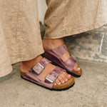 Birkenstock Arizona Oiled Leather - Lavender - Lace and Grace Boutique