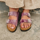Birkenstock Arizona Oiled Leather - Lavender - Lace and Grace Boutique