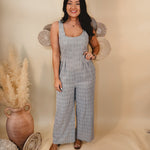 Always Been You Jumpsuit - Grey - Lace and Grace Boutique