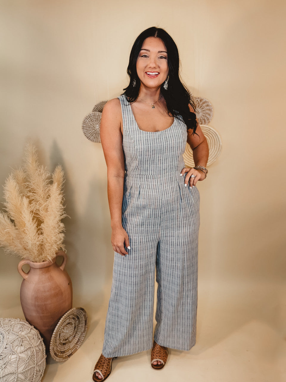 Always Been You Jumpsuit - Grey - Lace and Grace Boutique
