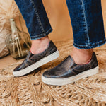 Bedstu Hermione Slip On Sneaker - Black Lux - Lace and Grace Boutique
