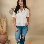 Best Of You Lace Top - Ivory - Lace and Grace Boutique