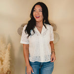 Best Of You Lace Top - Ivory - Lace and Grace Boutique