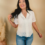 Best Of You Lace Top - Ivory - Lace and Grace Boutique