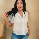 Best Of You Lace Top - Ivory - Lace and Grace Boutique
