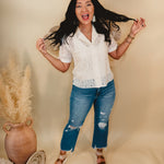 Best Of You Lace Top - Ivory - Lace and Grace Boutique