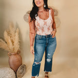 All Dressed Up Sheer Lace Top - Mauve - Lace and Grace Boutique
