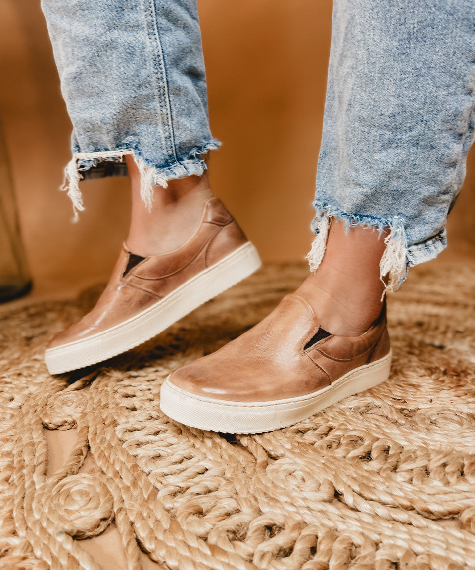 Bedstu Hermione Slip On Sneaker - Tan Rustic Mason BFS - Lace and Grace Boutique