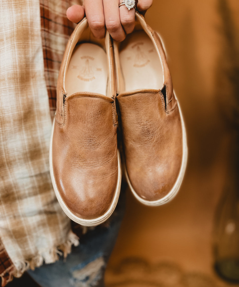 Bedstu Hermione Slip On Sneaker - Tan Rustic Mason BFS - Lace and Grace Boutique